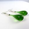 Boucles d'oeilles "Goutte de Verre" Vert  - Adrian Colin