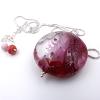 Pendentif en verre Coraux rose - Floriane Lataille