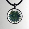 Pendentif en verre "Implosion" Vert - Adrian Colin